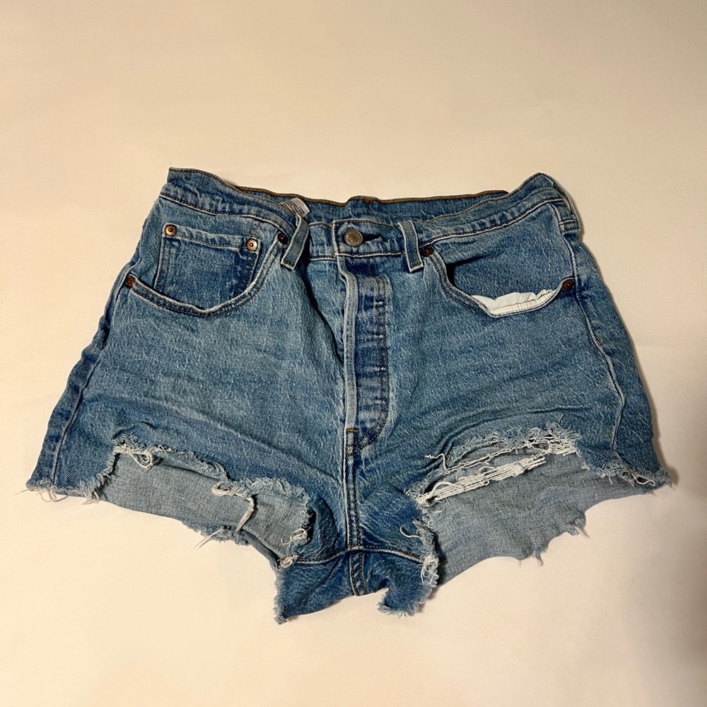 Denim shorts
